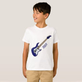 T-shirt Illustration de guitare électrique (Devant entier)