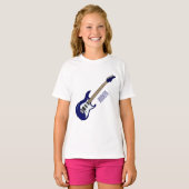 T-shirt Illustration de guitare électrique (Devant entier)