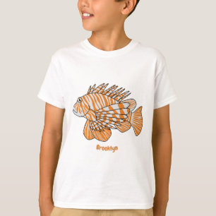 T-shirt Illustration de Happy lionfish