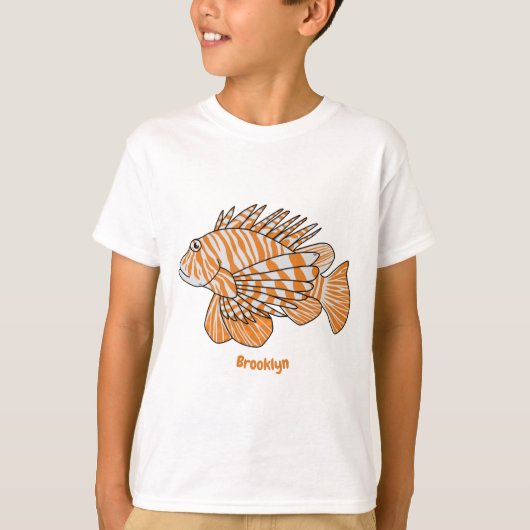 T-shirt Illustration de Happy lionfish (Devant)
