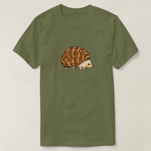 T-shirt Illustration de hérisson de dessin mignon (Design devant)