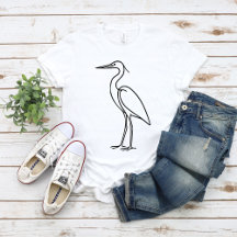 Illustration de héron au trait – Illustration d'oi