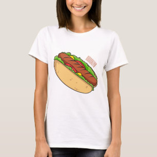 T-shirt Illustration de Hot dog