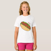 T-shirt Illustration de Hot dog (Devant entier)