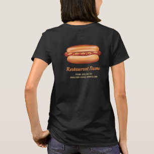 T-shirt Illustration de hot-dog Restaurant de restauration
