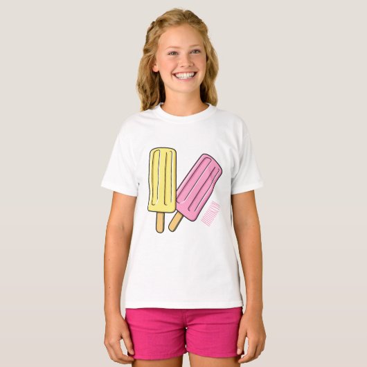 T-shirt Illustration de Ice pop (Devant entier)
