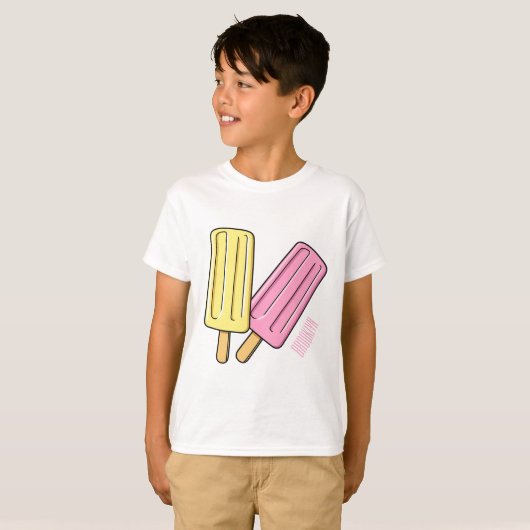 T-shirt Illustration de Ice pop (Devant entier)