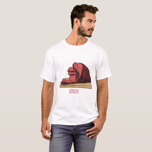 T-shirt Illustration de jambon (Devant entier)