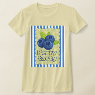 T-shirt Illustration de jeu de mots mignon sur la myrtille