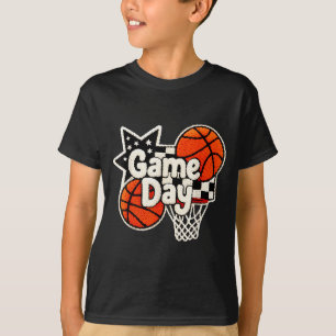 T-shirt Illustration de joueur de basket-ball le jour du m