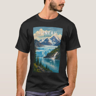 T-shirt Illustration de Juneau en Alaska, Art de voyage vi