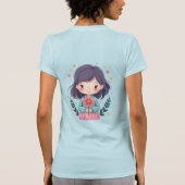 T-shirt Illustration de Kawaii "Be Kind" - Art Intéressant (Dos)