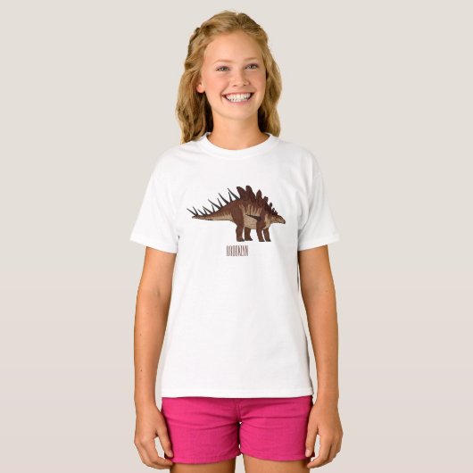 T-shirt Illustration de Kentrosaurus (Devant entier)