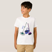 T-shirt Illustration de la bande dessinée Broom & mop (Devant entier)