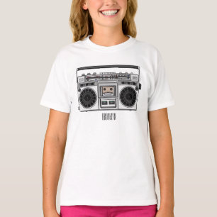 T-shirt Illustration de la bande dessinée radio