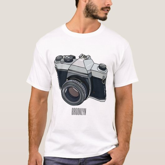 T-shirt Illustration de la caméra (Devant)