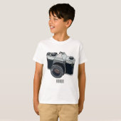 T-shirt Illustration de la caméra (Devant entier)