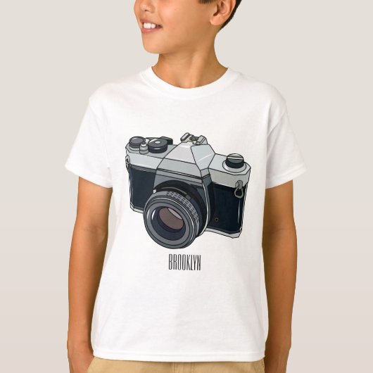 T-shirt Illustration de la caméra (Devant)