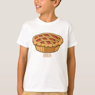 T-shirt Illustration de la caricature à tarte