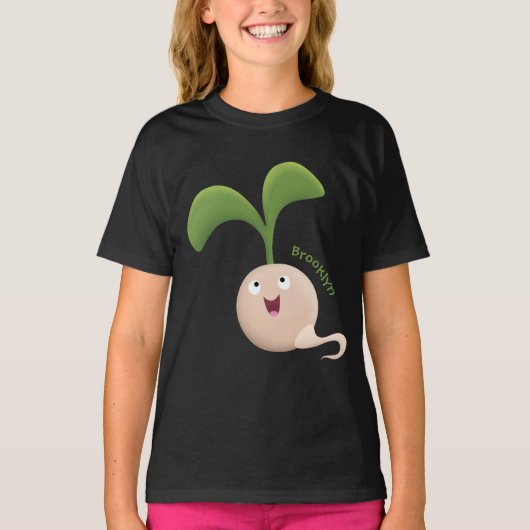 T-shirt Illustration de la caricature de la gerbe de grain (Devant)