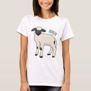 T-shirt Illustration de la caricature de mouton Valais Bla