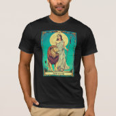 T-shirt Illustration de la carte Tarot, force (Devant)
