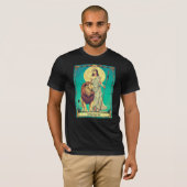 T-shirt Illustration de la carte Tarot, force (Devant entier)