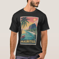 Illustration de la côte de Maurice Art de voyage v