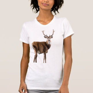 T-shirt Illustration de la faune mignon Cerf retro Deer Lo