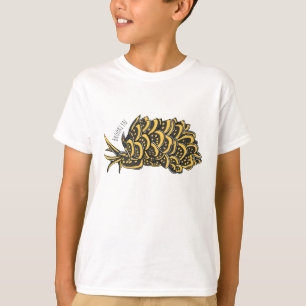 T-shirt Illustration de la feuille de limace de mer grillé