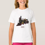 T-shirt Illustration de la locomotive à vapeur<br><div class="desc">Illustration de la locomotive à vapeur</div>