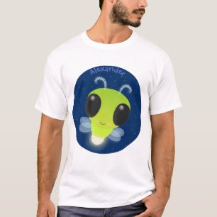 T-shirt Illustration de la luciole vert mou