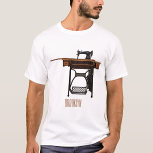 T-shirt Illustration de la machine à coudre