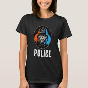 T-shirt Illustration de la police Wild Gorilla
