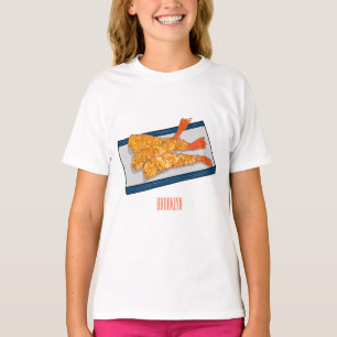 T-shirt Illustration de la tempura crevette