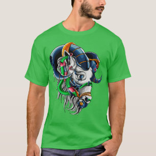 T-shirt Illustration de la tête de chèvre