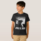 T-shirt Illustration de la totalité de l'éclipse solaire d (Devant entier)