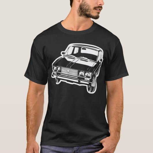 T-shirt Illustration de Lada 2106 (Devant)