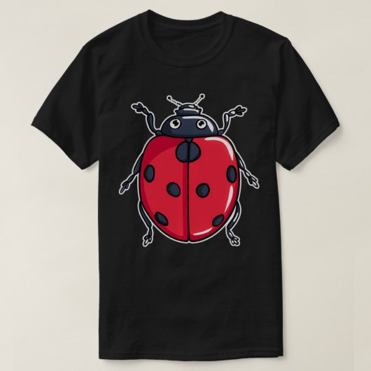 T-shirt Illustration de Ladybug mignonne Lover Cadeaux Lad (Design devant)