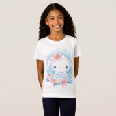T-Shirt Illustration de lapin chibi mignon (Devant entier)