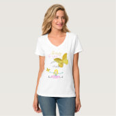 T-shirt Illustration De L'Aquarelle De Fille (Devant entier)