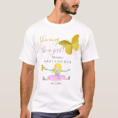 T-shirt Illustration De L'Aquarelle De Fille (Devant)