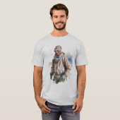 T-shirt Illustration de l'art du monde en conflit (Devant entier)