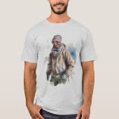 T-shirt Illustration de l'art du monde en conflit (Devant)
