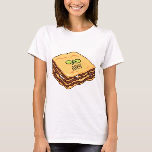 T-shirt Illustration de Lasagna (Devant)