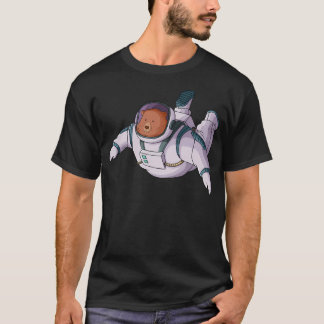 T-shirt Illustration de l'astronaute de l'Ours spatial