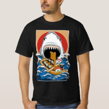 Illustration de l'attaque de requins sushis