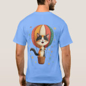 T-shirt Illustration de l'aventure de Calico Cat (Dos)