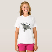 T-shirt Illustration de l'avion de chasse (Devant entier)