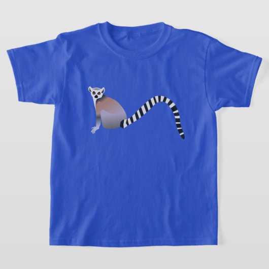 T-SHIRT ILLUSTRATION DE LEMUR À BORD (Poser)